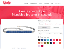 Tablet Screenshot of friendlybracelets.com